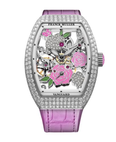 Franck Muller Vanguard Rose Skeleton Replica Watch V 32 S6 SQT ROSE D CD 2RO OG - RS